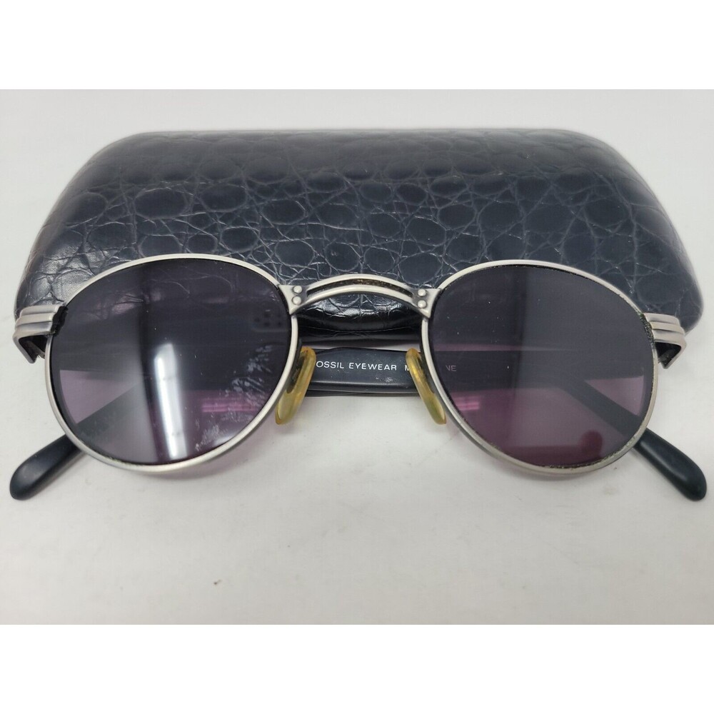Fossil MACH ONE Vtg Sunglasses/Eyeglasses Frames 45[]24-135MM Round MS3007ASM